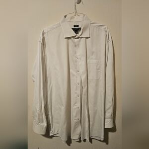 Pronto Uomo Elegant White Dress Shirt Classic Fit 18.5 36/37